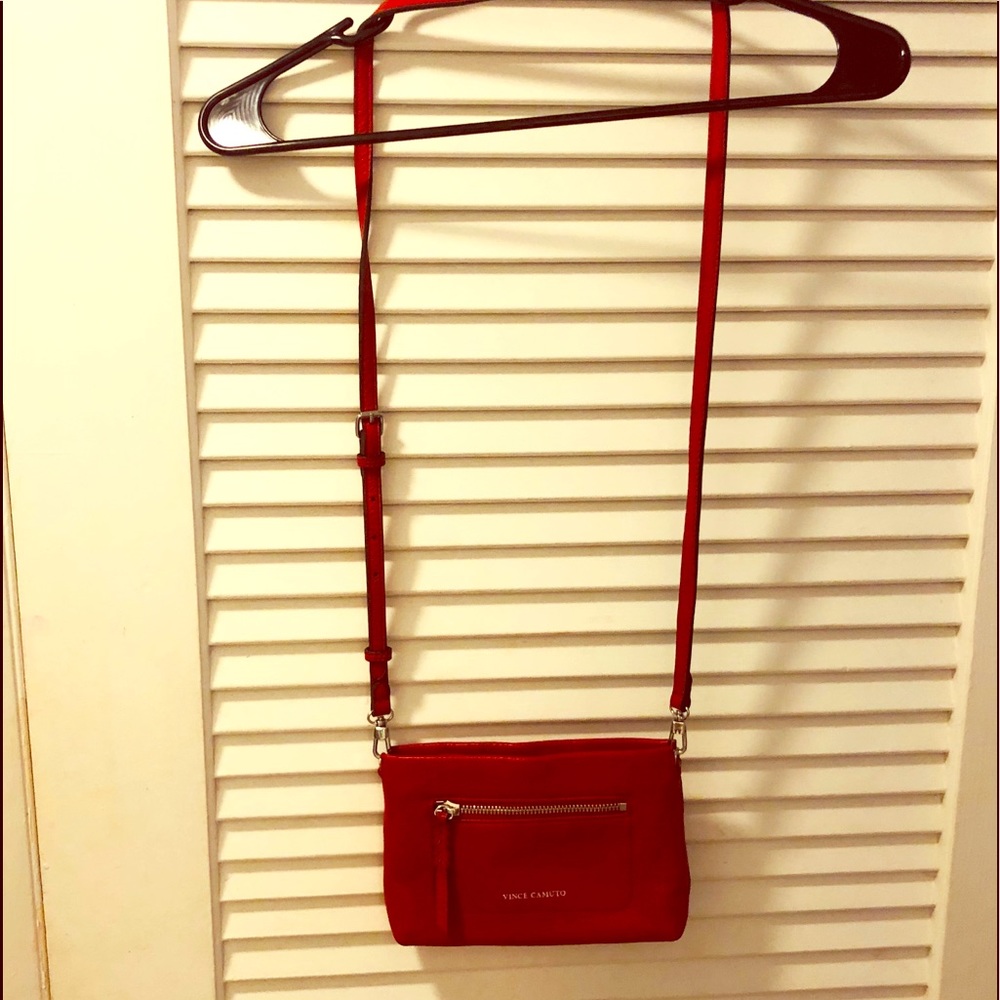 Vince Camino  red dress with long shoulder strap